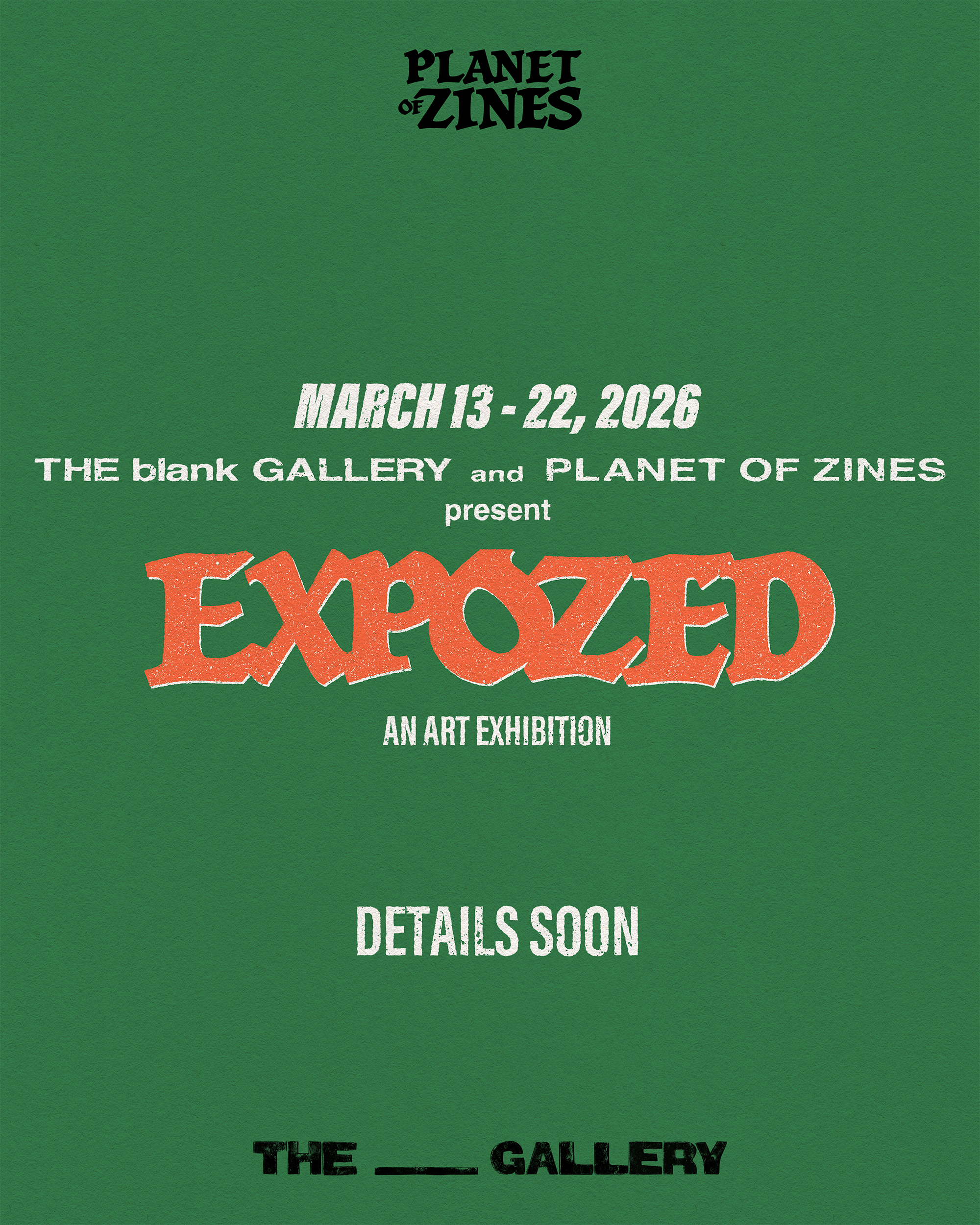 Planet of Zines主催のEXPOZEDアート展（2026年3月13日〜22日開催）