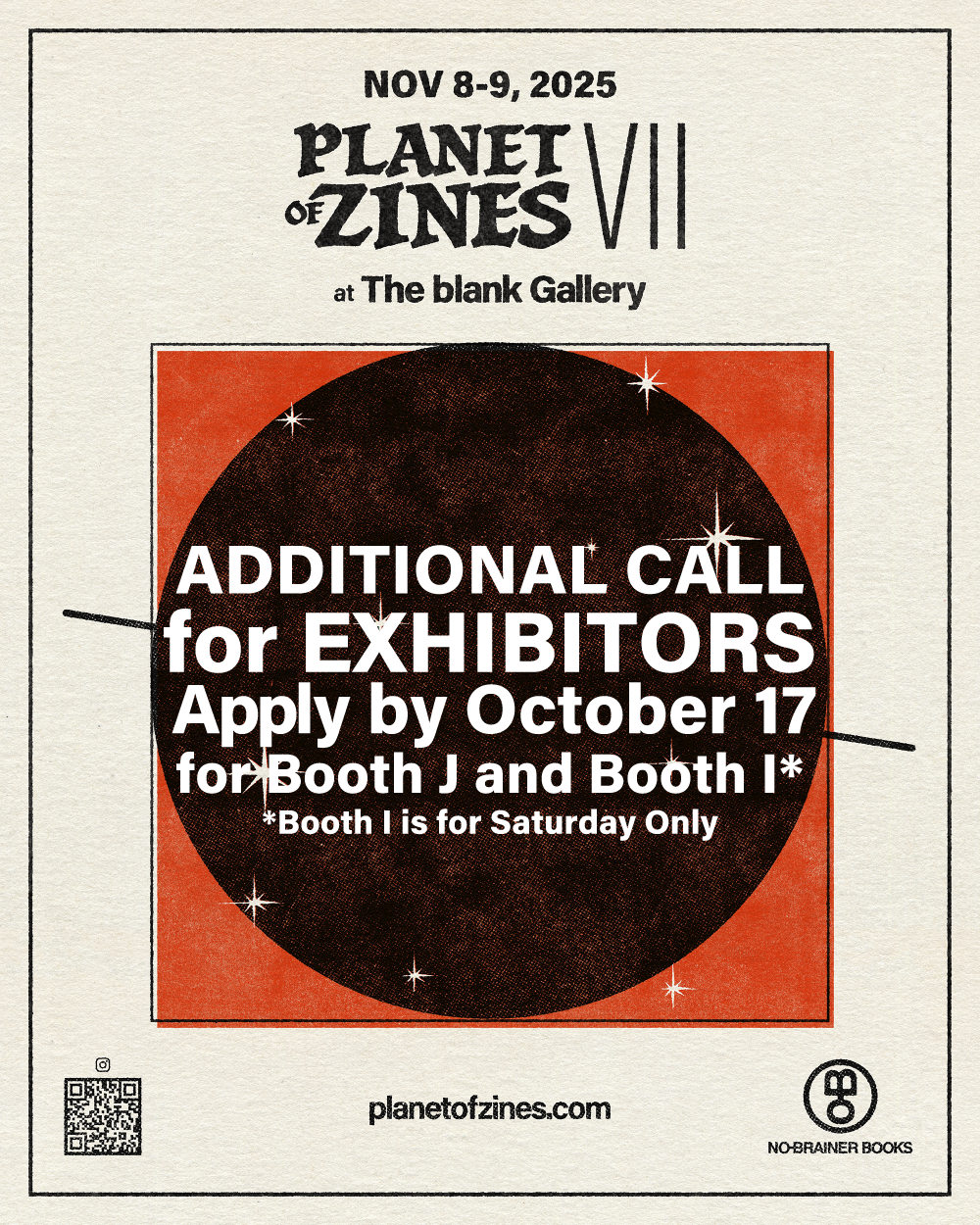 Planet of Zines 7 Call for Exhibitors
